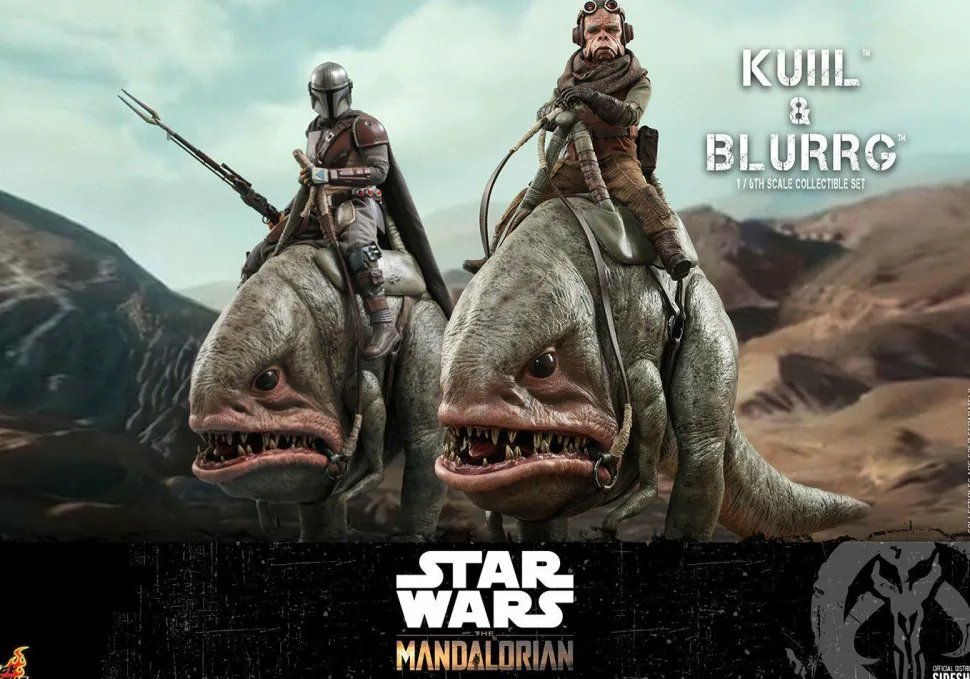 Star Wars: The Mandalorian - Kuiil & Blurrg 1/6th Scale Hot Toys Action Figure 2-Pack