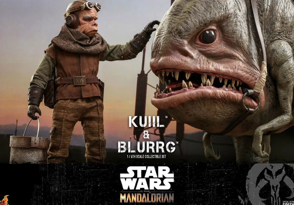 Star Wars: The Mandalorian - Kuiil & Blurrg 1/6th Scale Hot Toys Action Figure 2-Pack