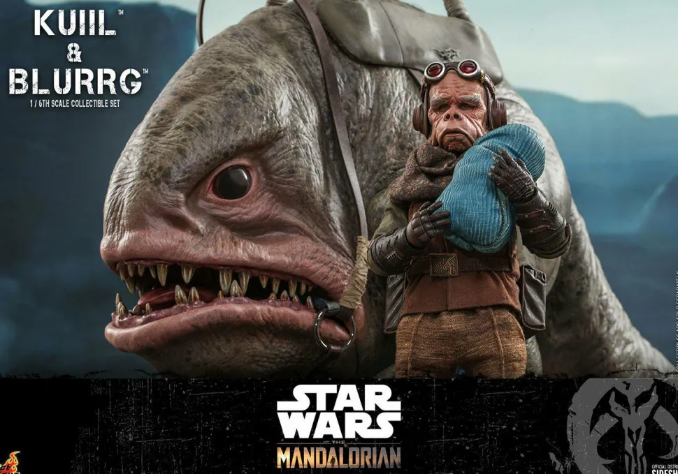 Star Wars: The Mandalorian - Kuiil & Blurrg 1/6th Scale Hot Toys Action Figure 2-Pack