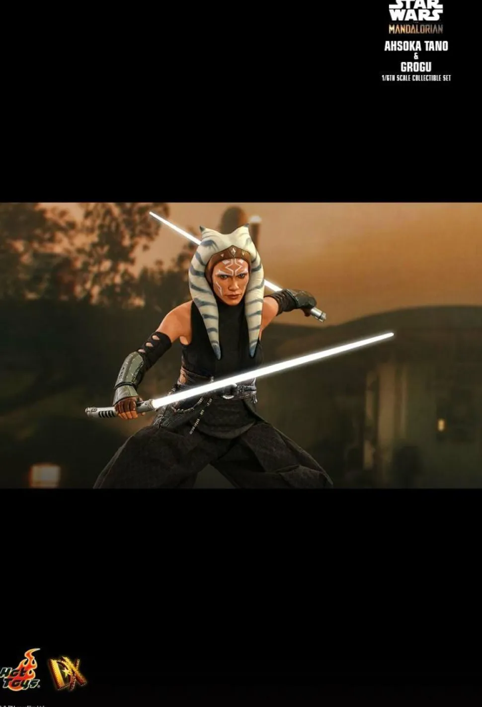 Star Wars: The Mandalorian - Ahsoka Tano & Grogu 1/6th Scale Hot Toys Action Figure 2-Pack