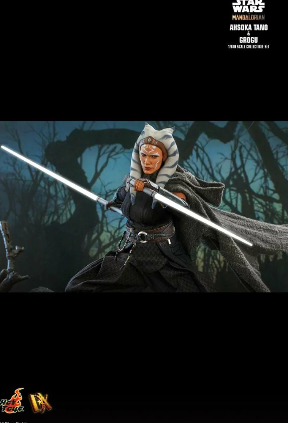 Star Wars: The Mandalorian - Ahsoka Tano & Grogu 1/6th Scale Hot Toys Action Figure 2-Pack