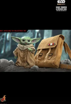 Star Wars: The Mandalorian - Scout Trooper with Speeder Bike 1/6th Scale Hot Toys Action Figure Set