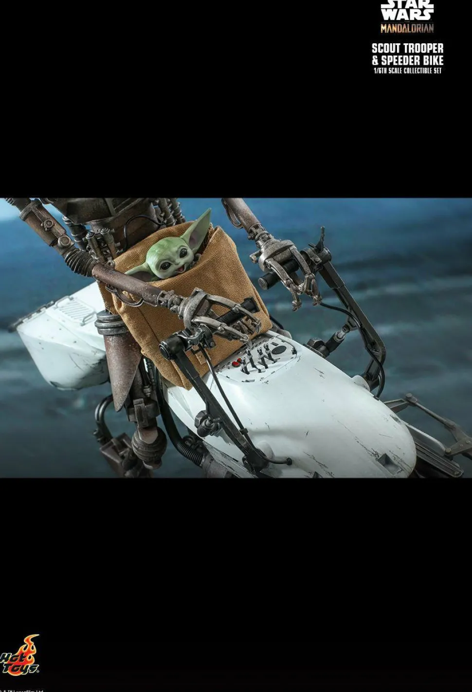Star Wars: The Mandalorian - Scout Trooper with Speeder Bike 1/6th Scale Hot Toys Action Figure Set