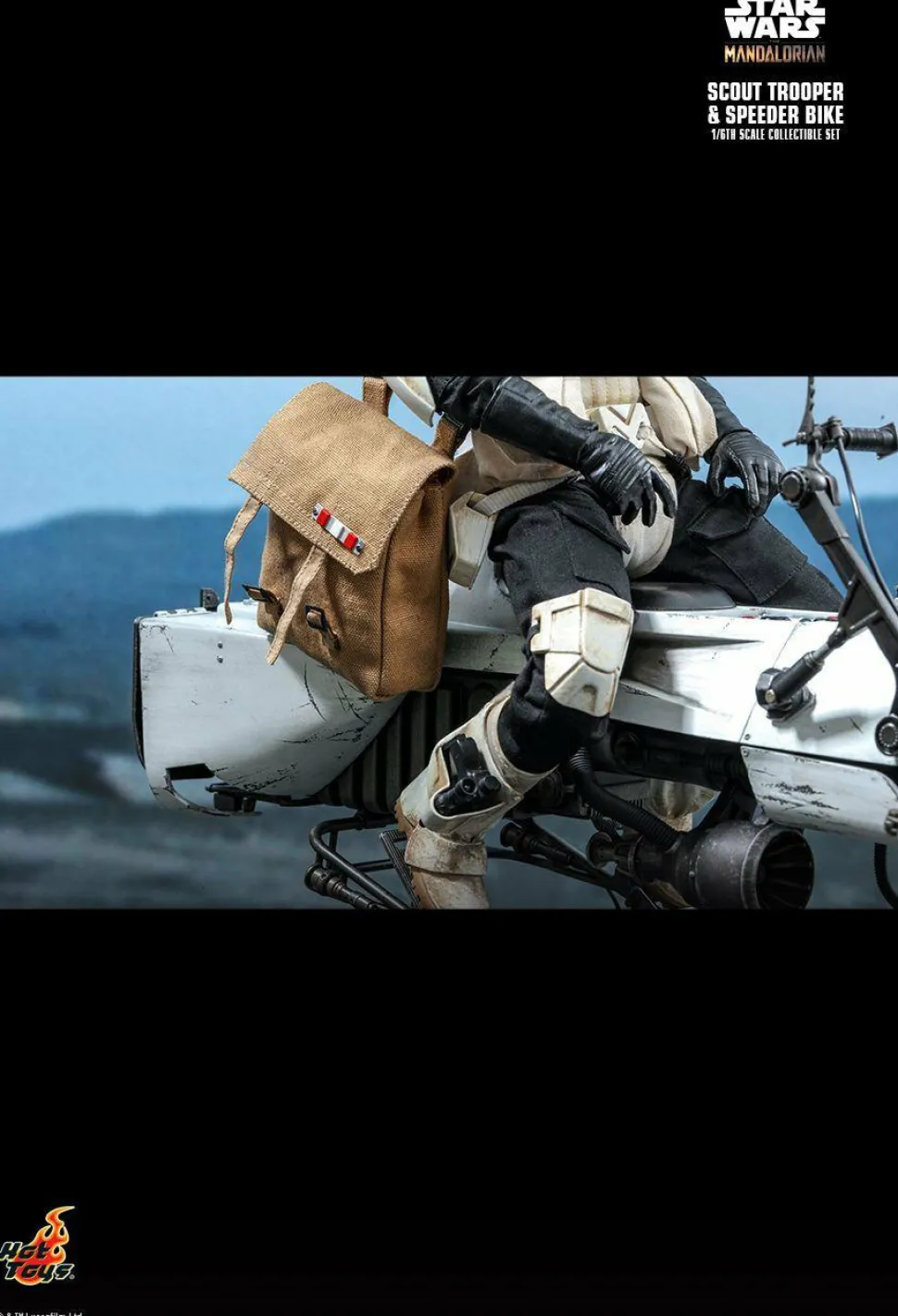 Star Wars: The Mandalorian - Scout Trooper with Speeder Bike 1/6th Scale Hot Toys Action Figure Set
