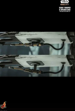 Star Wars: The Mandalorian - Scout Trooper with Speeder Bike 1/6th Scale Hot Toys Action Figure Set