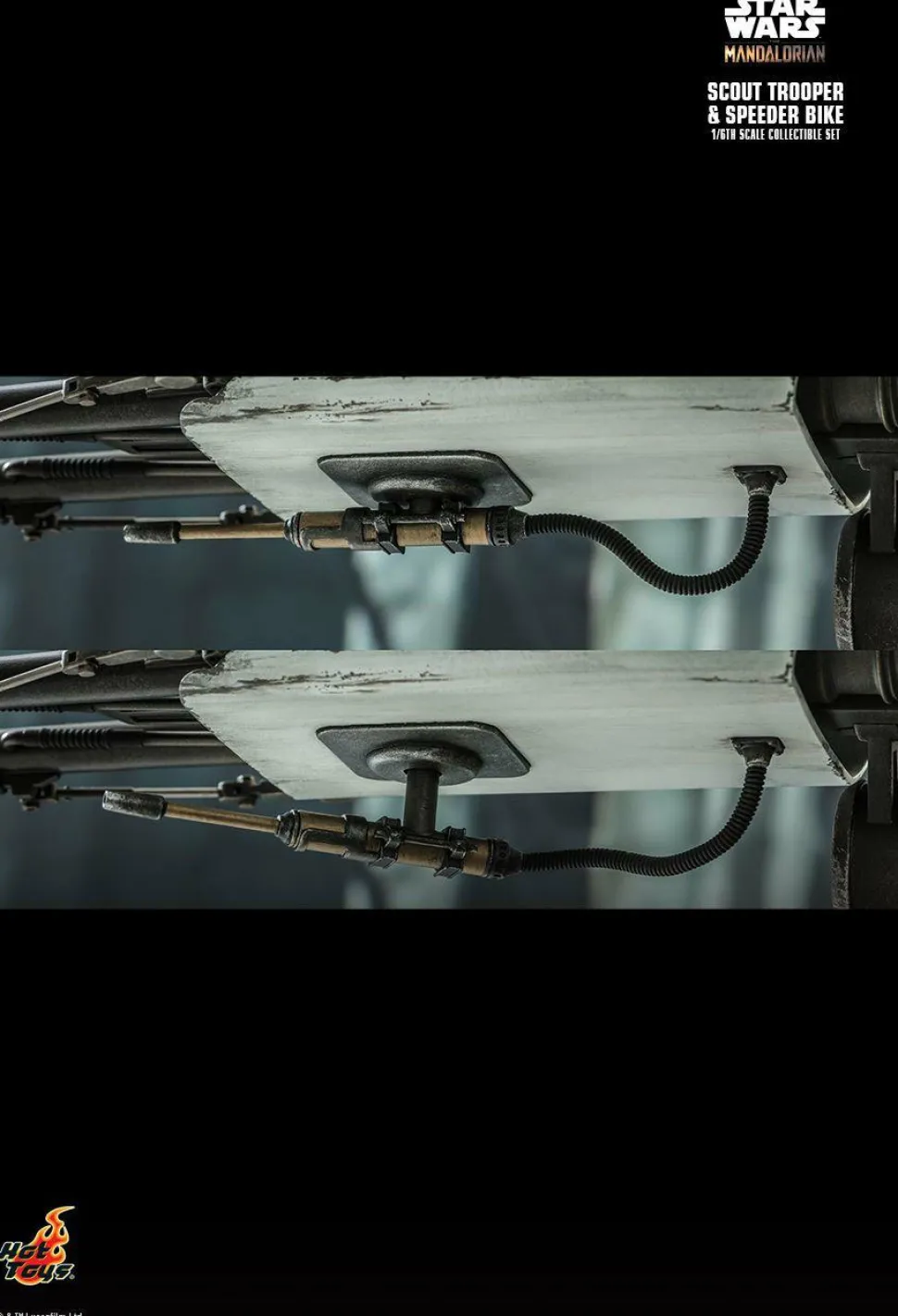 Star Wars: The Mandalorian - Scout Trooper with Speeder Bike 1/6th Scale Hot Toys Action Figure Set