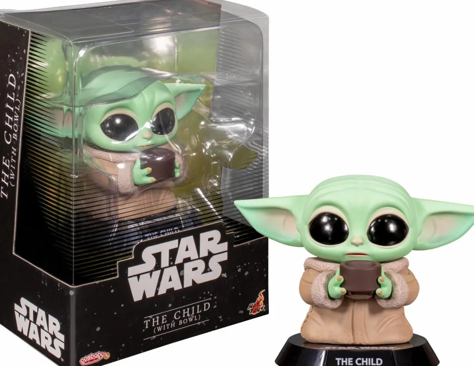 Star Wars: The Mandalorian - The Child With Bowl Cosbaby (S) Hot Toys Figure