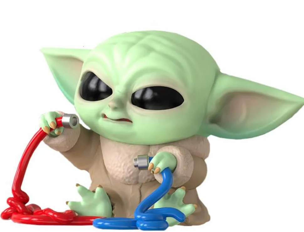 Star Wars: The Mandalorian - The Child (Grogu) with Wires Cosbaby (S) Hot Toys Figure