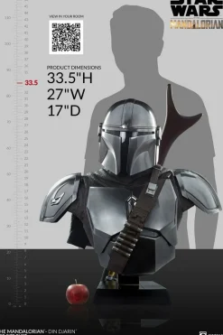 Star Wars: The Mandalorian - Din Djarin 1:1 Scale Life-Size Bust