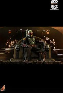 Star Wars: The Mandalorian - Boba Fett with Throne Deluxe 1/6th Scale Hot Toys Action Figure