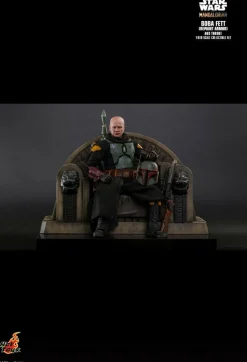 Star Wars: The Mandalorian - Boba Fett with Throne Deluxe 1/6th Scale Hot Toys Action Figure