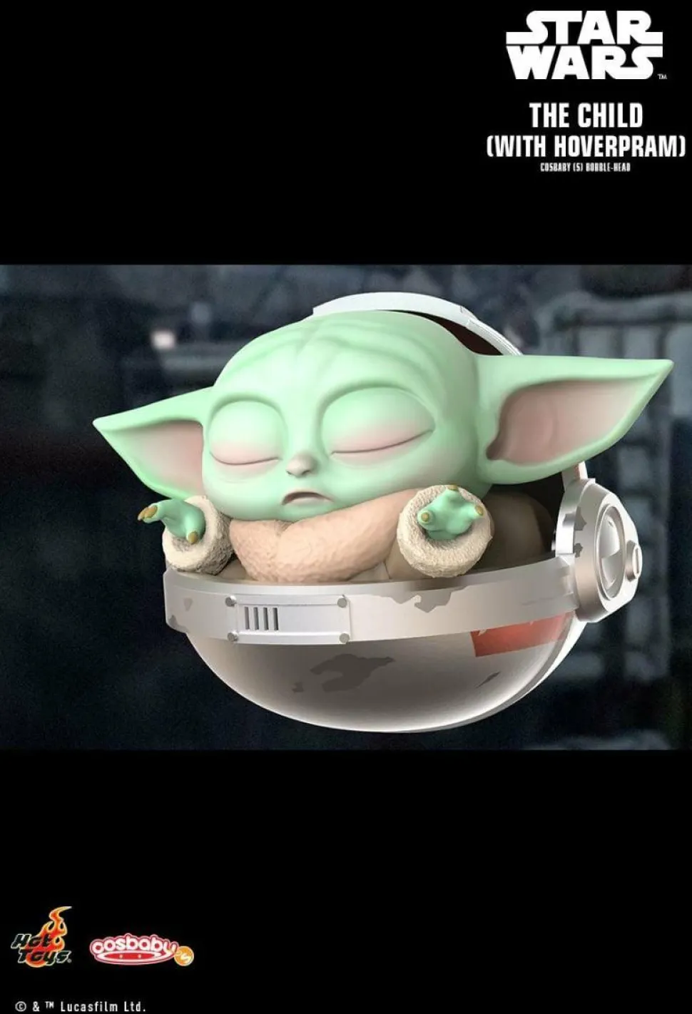 Star Wars: The Mandalorian - The Child with Hoverpram Cosbaby (S) Hot Toys Figure