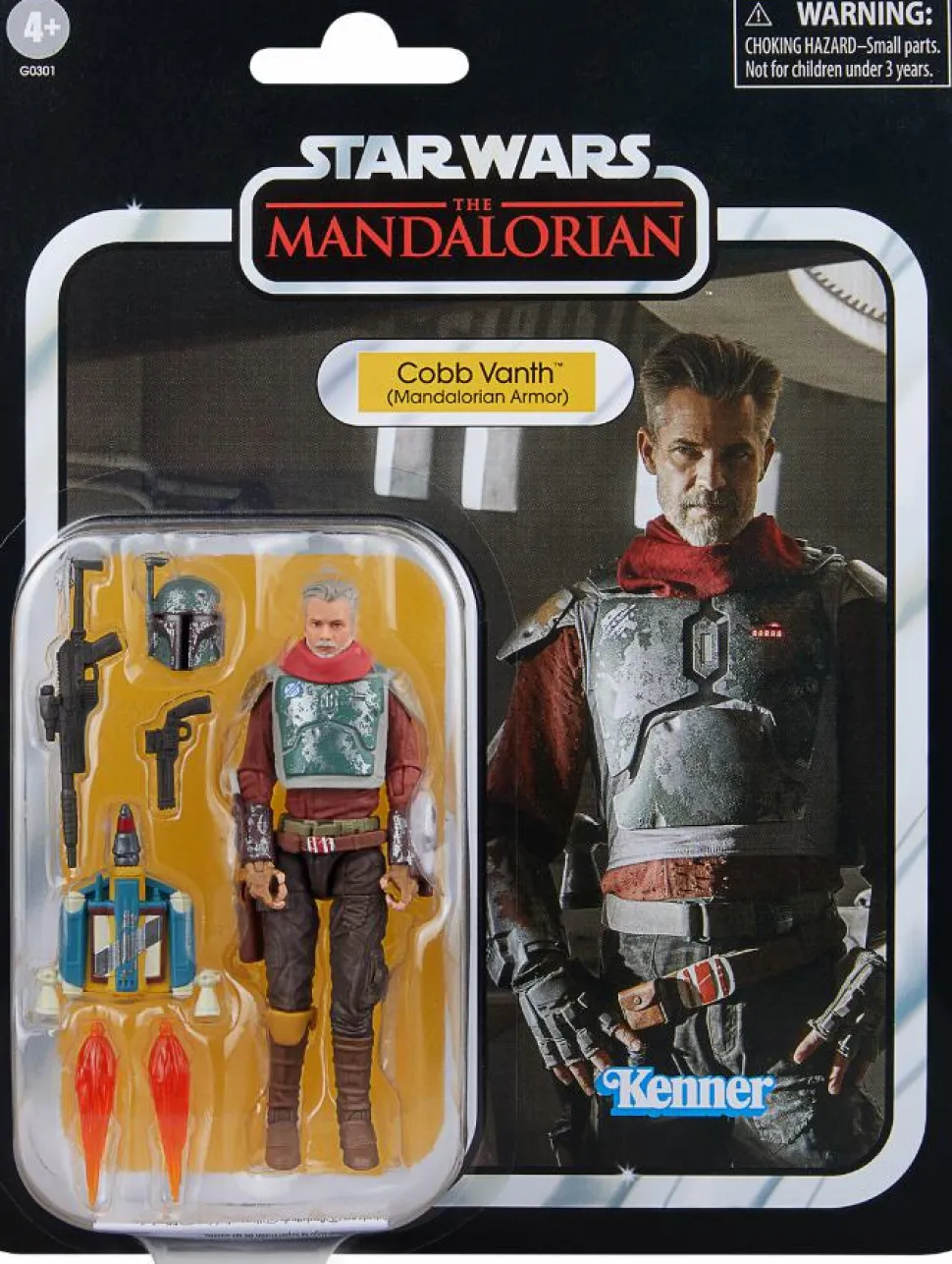 Star Wars: The Mandalorian - Cobb Vanth (Mandalorian Armor) Vintage Collection Kenner Deluxe 3.75 Scale Action Figure