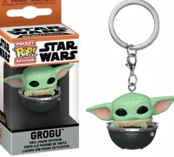 Star Wars: The Mandalorian - Grogu in Hovering Pram Pocket Pop! Keychain