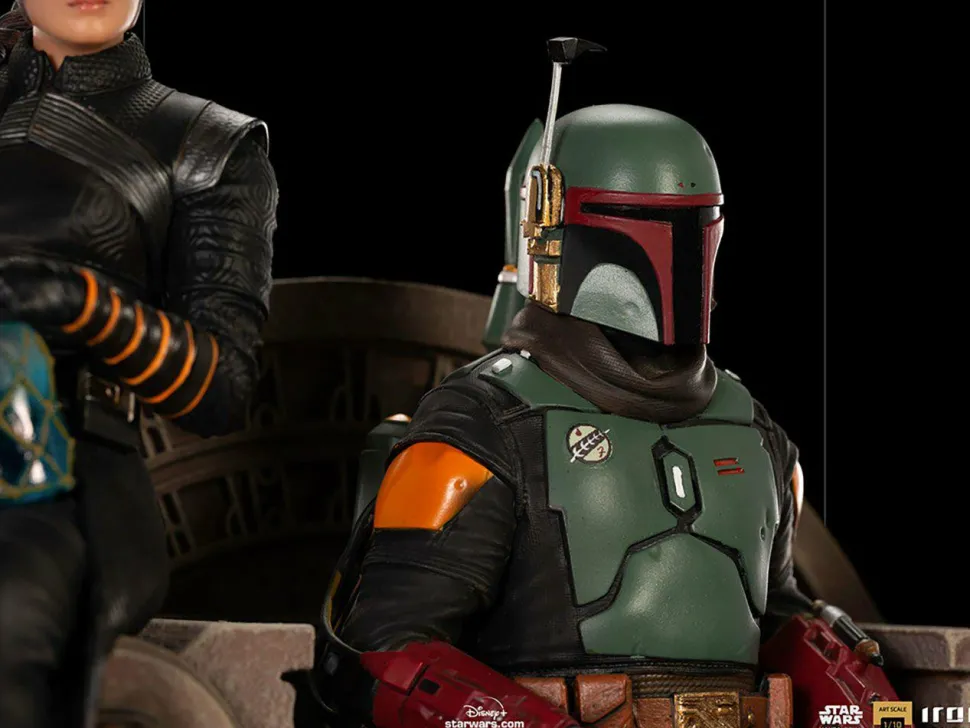 Star Wars: The Mandalorian - Boba Fett & Fennec on Throne Deluxe 1/10th Scale Statue