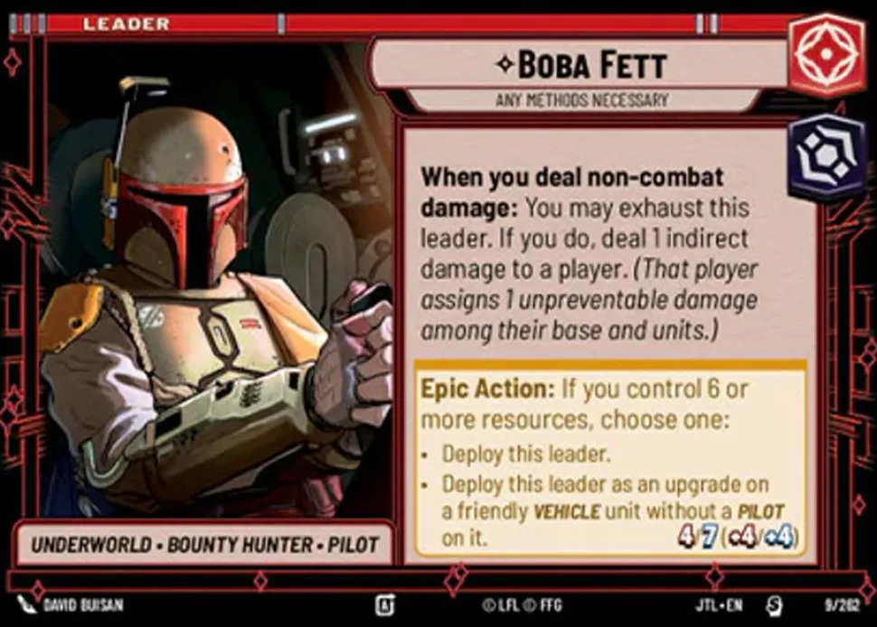 Star Wars: Unlimited - Jump to Lightspeed Boba Fett Spotlight Deck