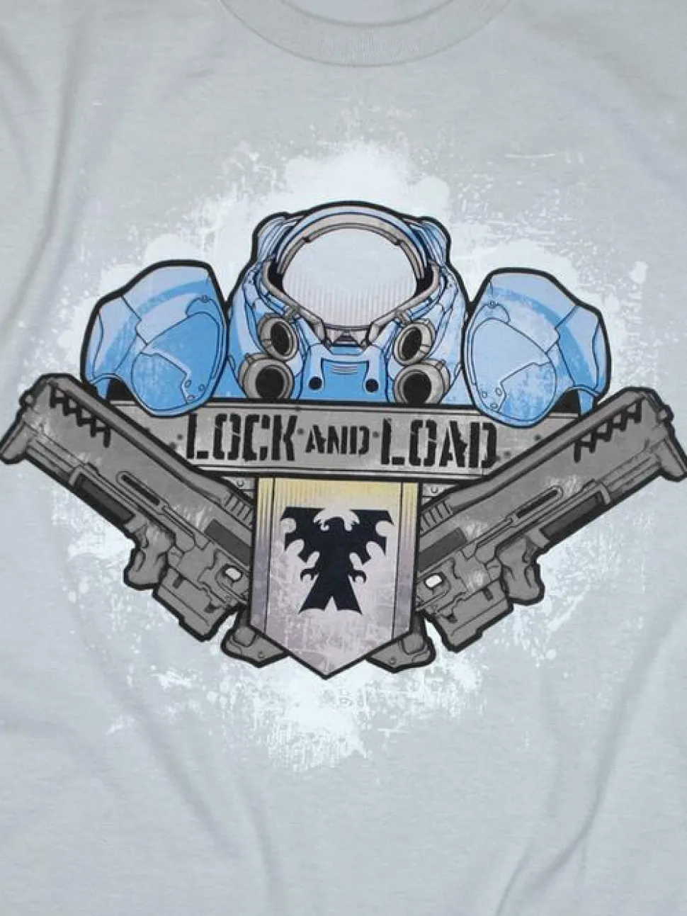 StarCraft - Starcraft 2 - Terran Lock and Load Silver Male T-Shirt