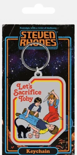 Steven Rhodes - Let's Sacrifice Toby Rubber Keychain