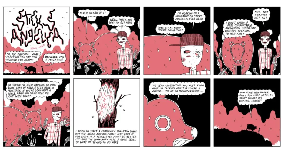 Sticks Angelica, Folk Hero by Michael DeForge Hardcover Book