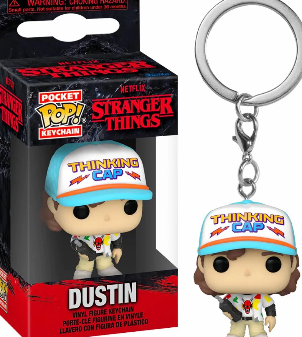 Stranger Things 4 - Dustin Pocket Pop! Vinyl Keychain