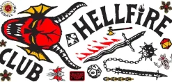 Stranger Things 4 - Hellfire Club Peel and Stick Wall Decals