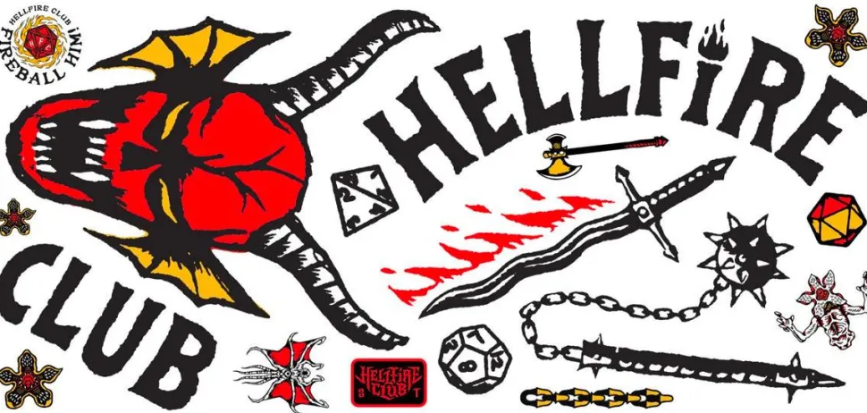 Stranger Things 4 - Hellfire Club Peel and Stick Wall Decals