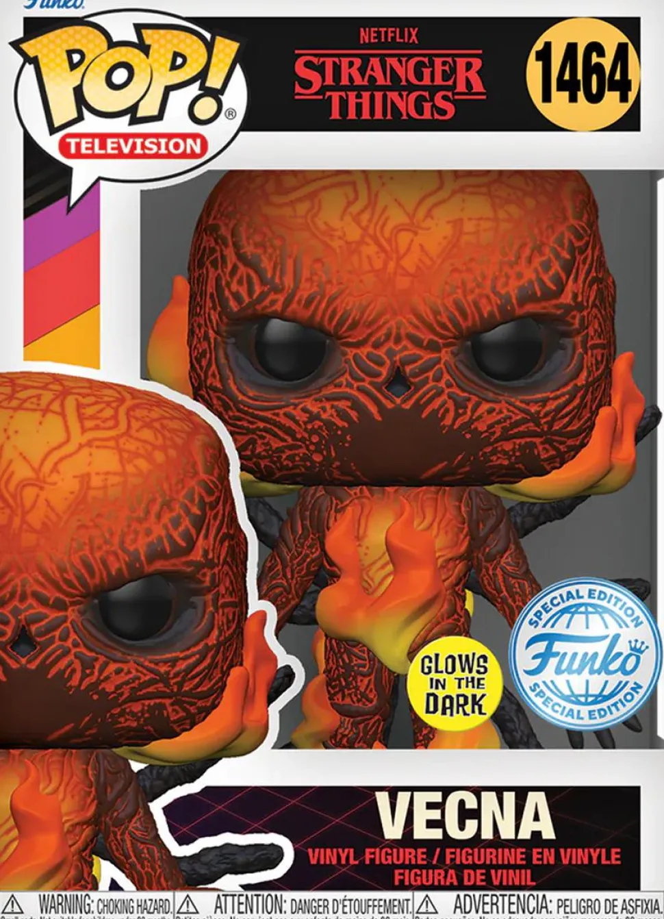 Stranger Things 4 - Vecna on Fire Glow-in-the-Dark Pop! Vinyl Figure