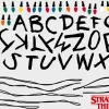 Stranger Things - Alphabet Christmas Light Peel and Stick Giant Wall Decals