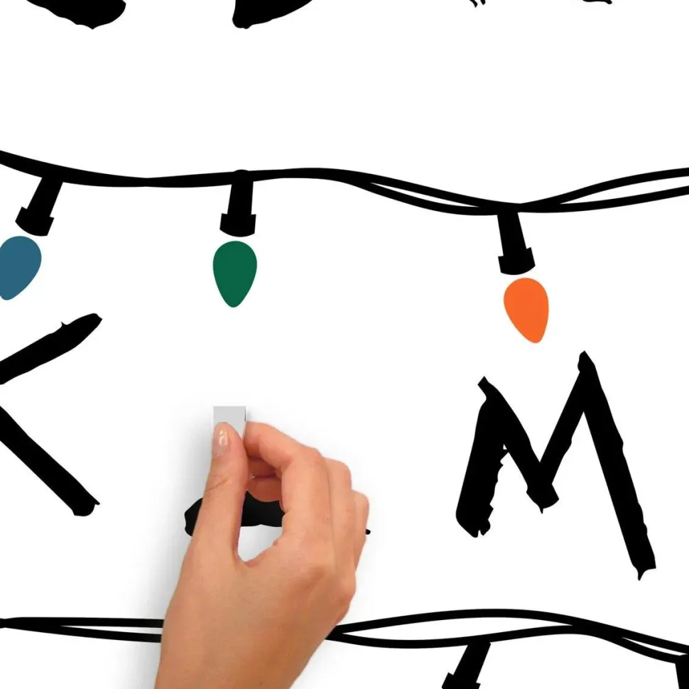 Stranger Things - Alphabet Christmas Light Peel and Stick Giant Wall Decals