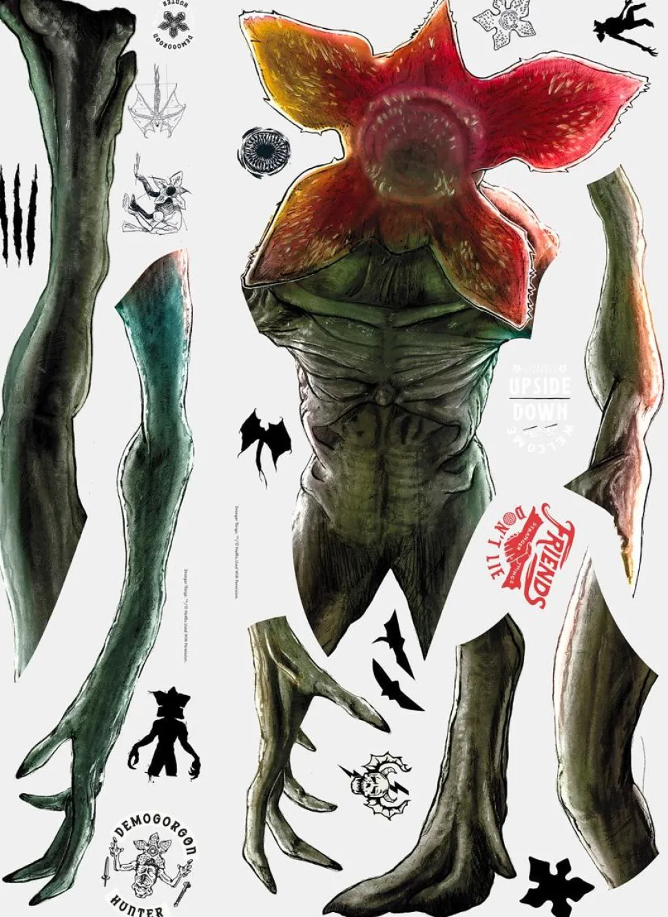 Stranger Things - Demogorgon Peel and Stick Giant Wall Decals