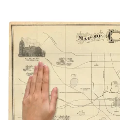 Stranger Things - Dry Erase Hawkins Map Peel and Stick Giant Wall Decals