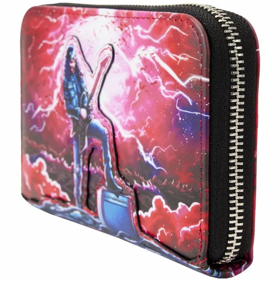 Stranger Things - Eddie Tribute Glow in the Dark 4" Faux Leather Zip-Around Wallet