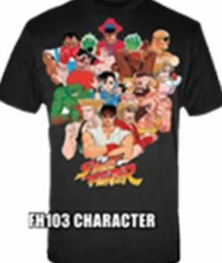 Street Fighter - Character Vivid Black Male T-Shirt