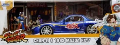 Street Fighter - Chun-Li & 1993 Mazda RX-7 Anime Hollywood Rides 1/24th Scale Die-Cast Vehicle Replica