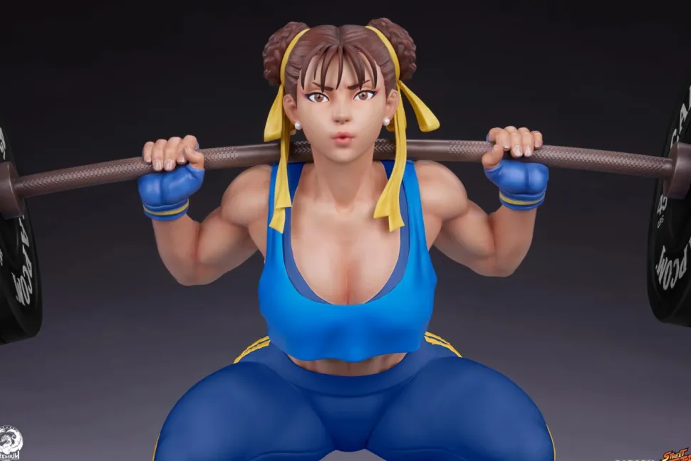 Street Fighter - Chun-Li Powerlifting (Alpha Edition) 1/4 Scale Statue