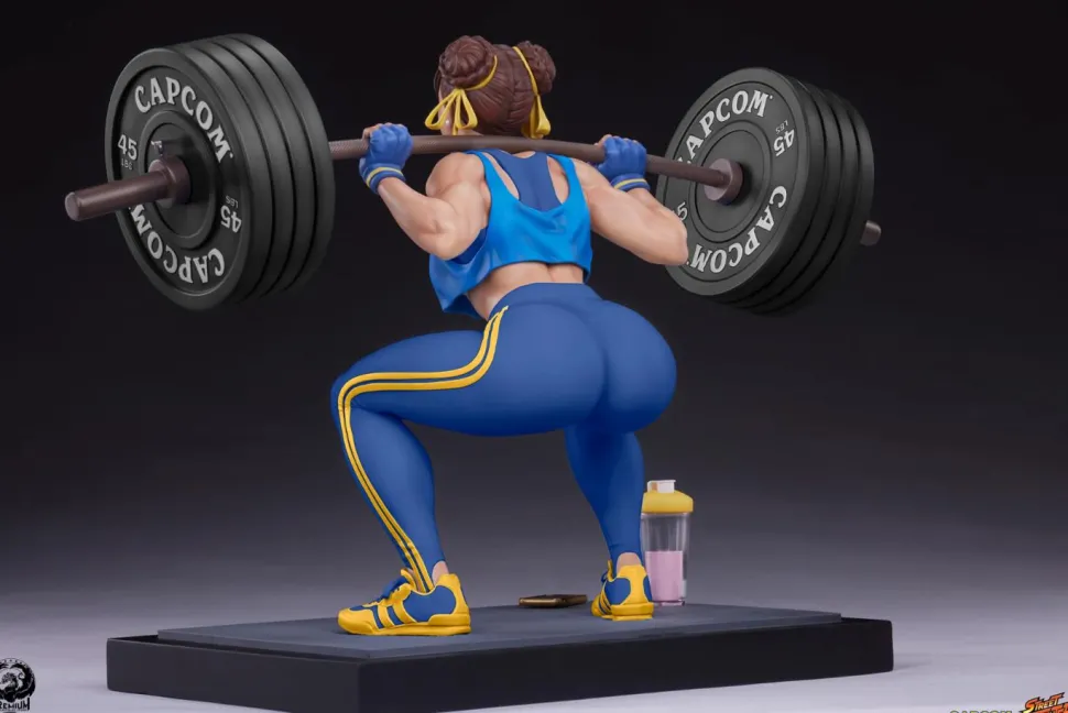 Street Fighter - Chun-Li Powerlifting (Alpha Edition) 1/4 Scale Statue