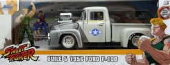Street Fighter - Guile & 1856 Ford F-100 Anime Hollywood Rides 1/24th Scale Die-Cast Vehicle Replica