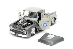 Street Fighter - Guile & 1856 Ford F-100 Anime Hollywood Rides 1/24th Scale Die-Cast Vehicle Replica