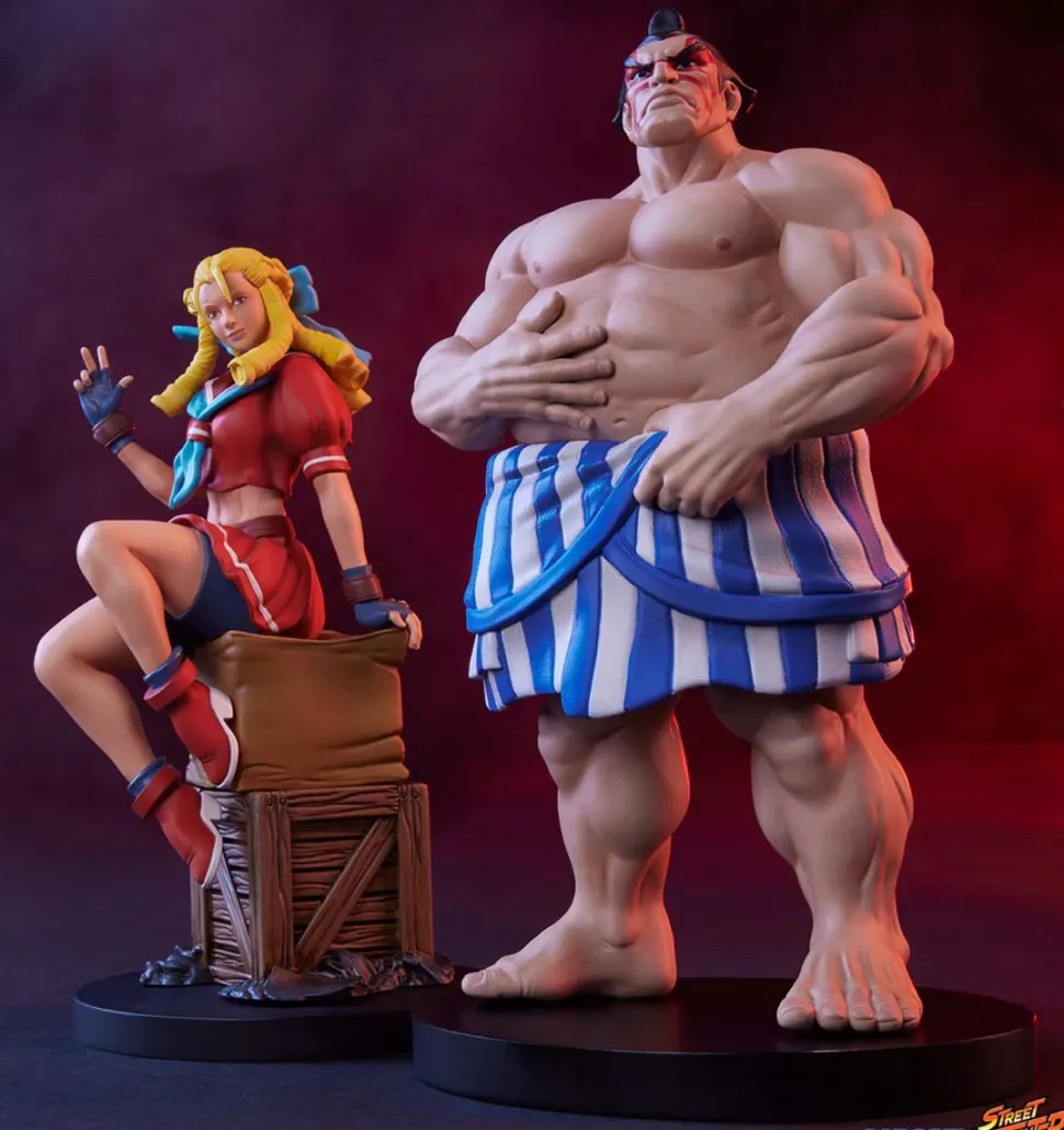 Street Fighter - Karin & E. Honda Street Jam 1/10th Scale Statue 2-Pack