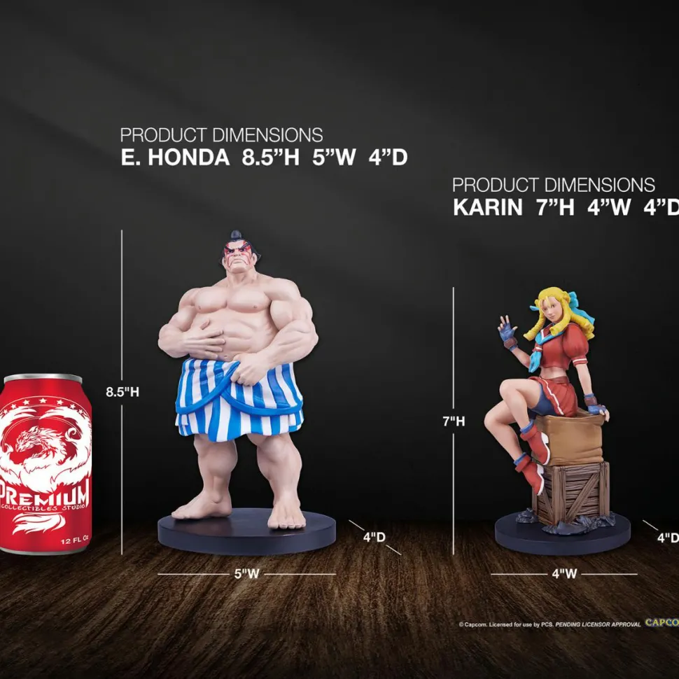 Street Fighter - Karin & E. Honda Street Jam 1/10th Scale Statue 2-Pack