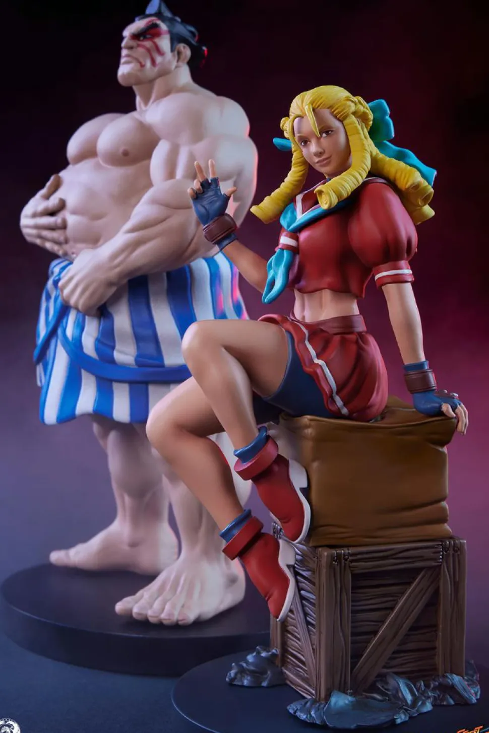 Street Fighter - Karin & E. Honda Street Jam 1/10th Scale Statue 2-Pack