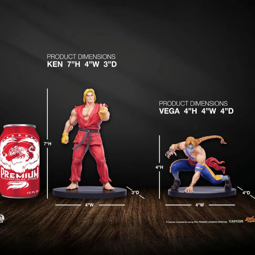 Street Fighter - Ken & Vega Street Jam 1/10th Scale Statue 2-Pack
