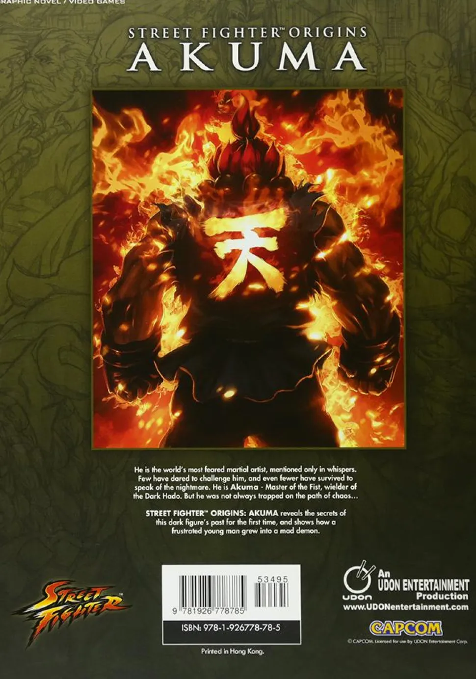Street Fighter - Origins: Akuma Hardcover Book