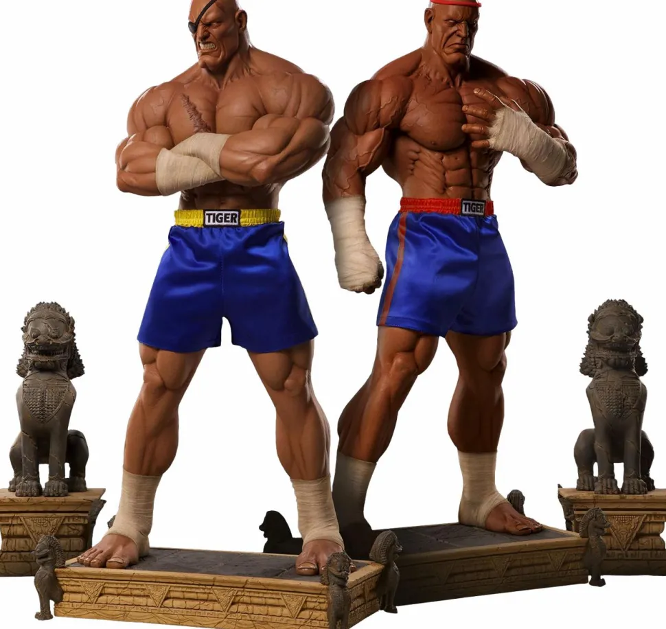 Street Fighter - Sagat Evolution (Set of 2) Exclusive 1/3 Scale Statues