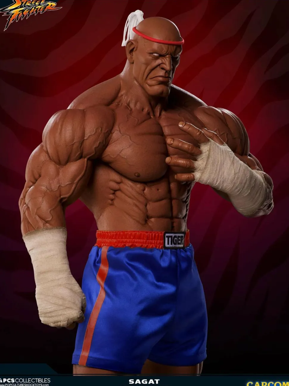 Street Fighter - Sagat Evolution (Set of 2) Exclusive 1/3 Scale Statues