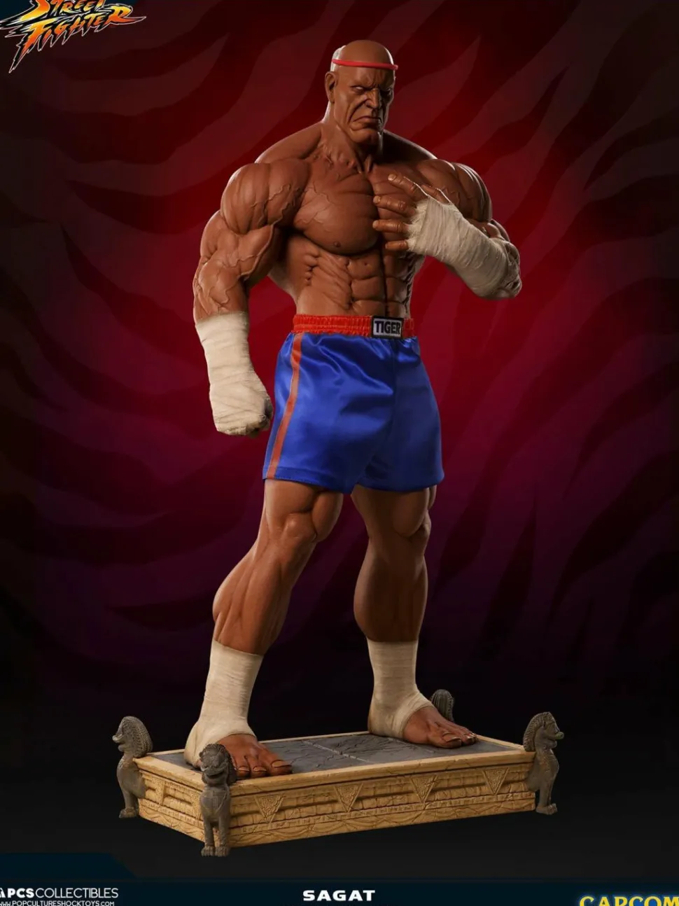 Street Fighter - Sagat Evolution (Set of 2) Exclusive 1/3 Scale Statues
