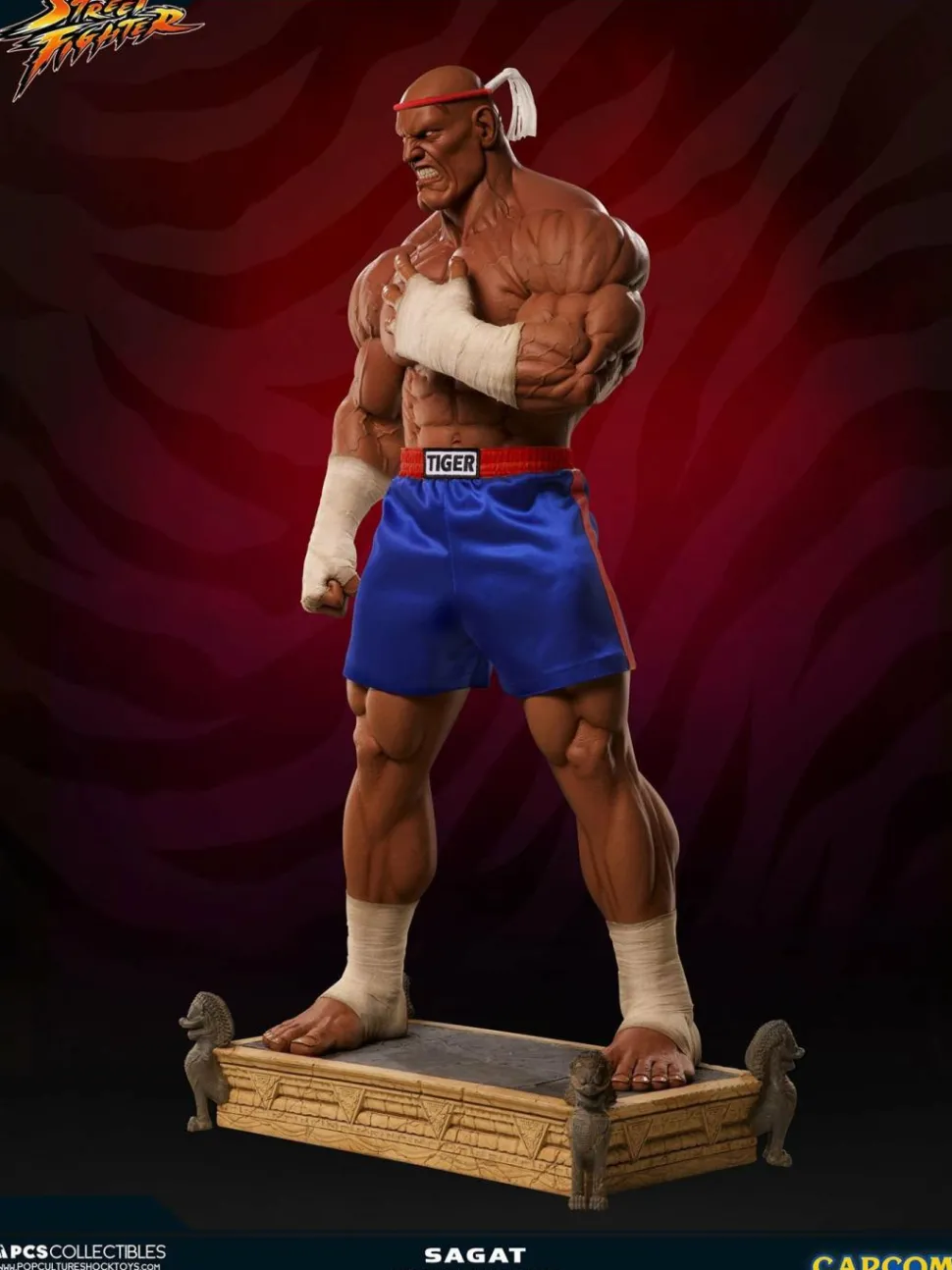 Street Fighter - Sagat Evolution (Set of 2) Exclusive 1/3 Scale Statues