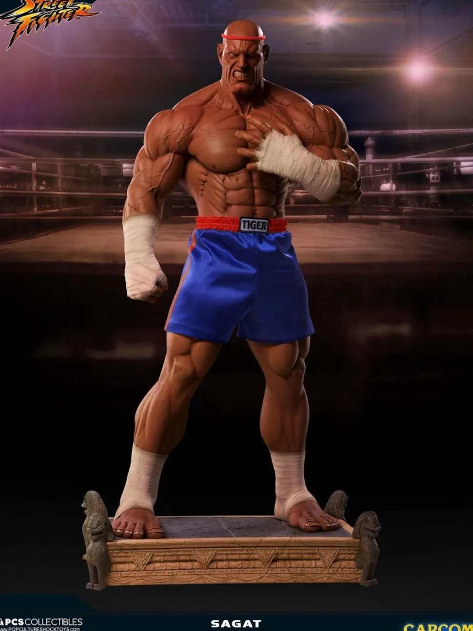 Street Fighter - Sagat Evolution (Set of 2) Exclusive 1/3 Scale Statues
