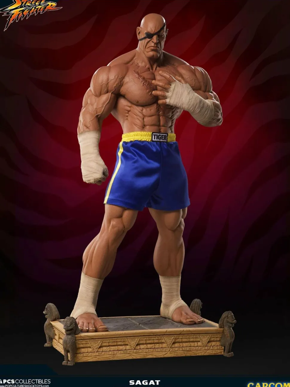Street Fighter - Sagat Evolution (Set of 2) Exclusive 1/3 Scale Statues
