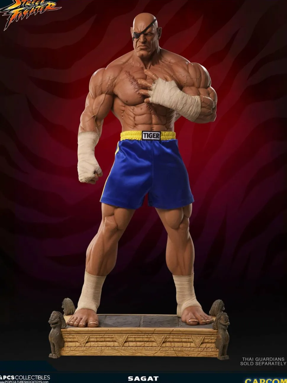 Street Fighter - Sagat Evolution (Set of 2) Exclusive 1/3 Scale Statues